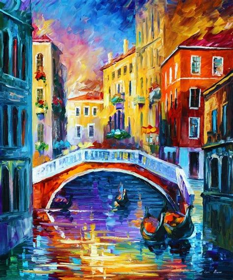 Venice Painting City Painting Oil Painting Abstract Canvas Painting