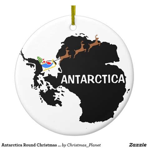 Antarctica Round Christmas Ornament Christmas Ornaments