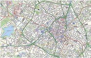 Mapas Detallados de Birmingham para Descargar Gratis e Imprimir