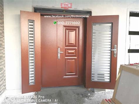 Thc security door expert aa1 double layer europe board (stainless steel 304 hollow). THC Security Door PERAK: AA4 DOUBLE LAYER MILD STEEL 5FT(W ...