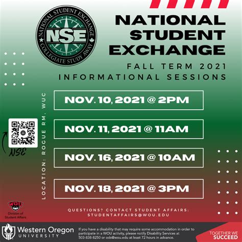 National Student Exchange Nse Division Of Student Affairs