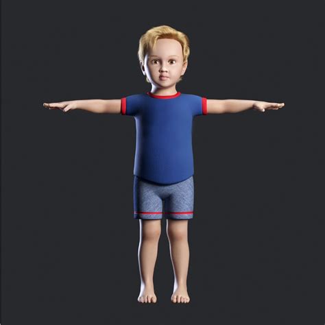 Un Niño Gratis 3d Modelos Descargar Free3d