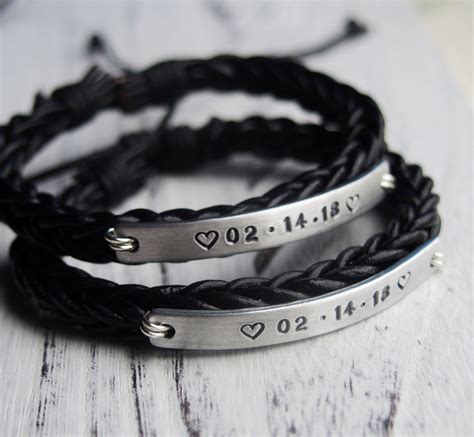 Bracelets Assortis Pour Couple Couple Bracelets Leather Bracelet