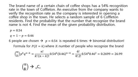 Binomial Distribution Word Problem 1 Youtube