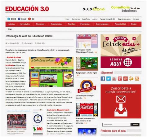 Escuela Y Pantalla Tres Blogs De Aula De Educación Infantil