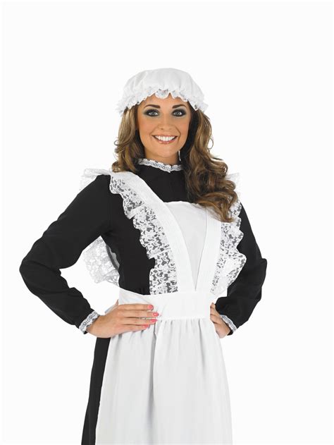 ladies old time maid costume for victorian dickens fancy dress adults womens ebay