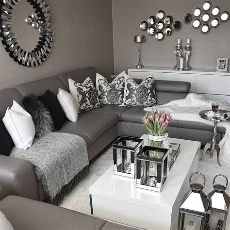Living Room Ideas Grey And White Layjao