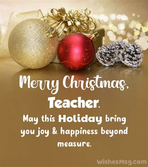 Merry Christmas Wishes For Teachers Wishesmsg