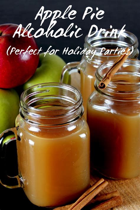 The dash of cinnamon gives it a great kick to an already powerful drink. (Cleaner) Apple Pie Alcoholic Drink - perfect for holiday parties. | Healthy cocktails ...