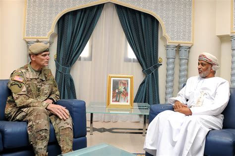 Omans Defence Secretary General Receives Us Central Command Commander