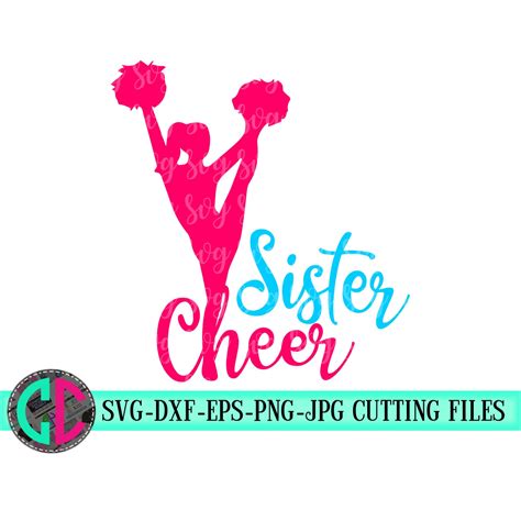 Cheer Sister svg, Cheerleader sister svg, cheerleader svg, football SVG