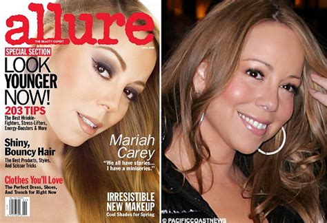 Retouch My Body Singer Mariah Carey Gets A Heavy Handed Makeover From
