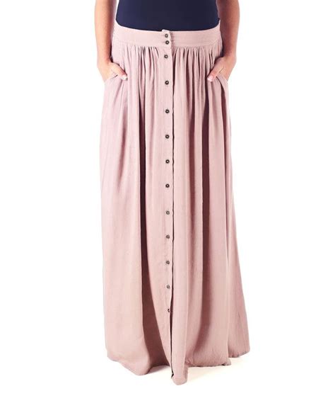 Look At This Pinkblush Maternity Mocha Button Front Maternity Maxi