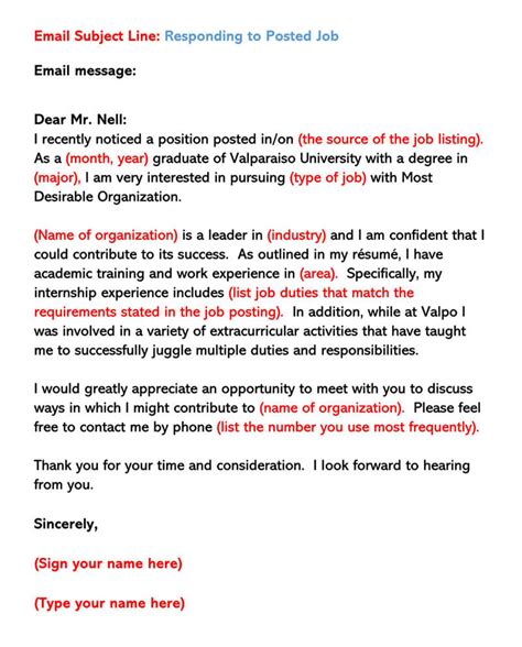 32 Email Cover Letter Samples How To Write With Examples