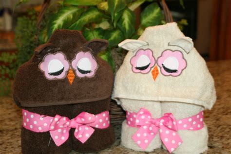 Owl Hooded Towels Sewing Special Hooded Towel Baby Blanket