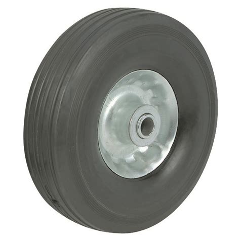 8 Solid Rubber Tire With Zinc Plated Rim