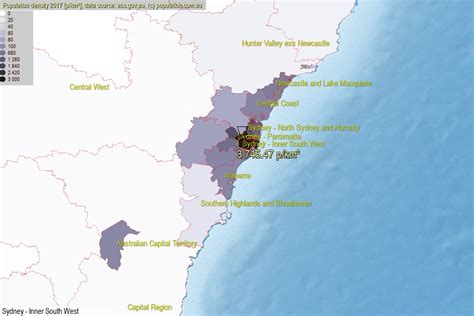 Sydney Inner South West Population Sa4