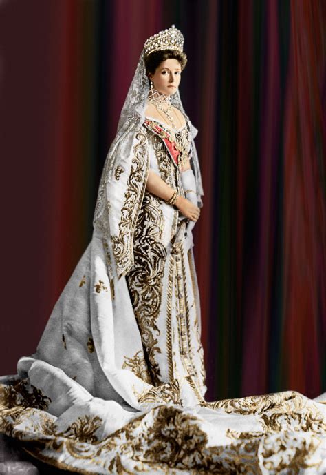 Empress Alexandra Feodorovna Court Dress Historical Dresses Russian Court Dress