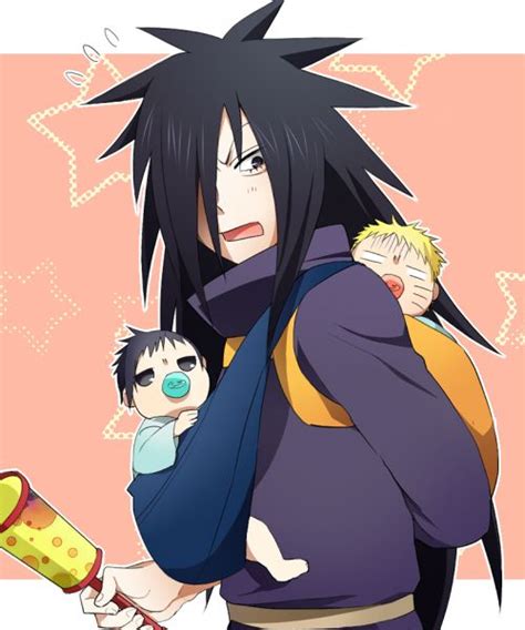 Madara Taking Care Of Babies Lol Naruto Shippuden Anime Anime Naruto