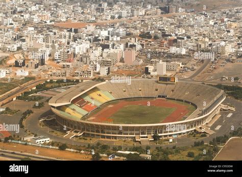 Vue Aérienne Du Stade Stade Léopold Sédar Senghor De Dakar Sénégal