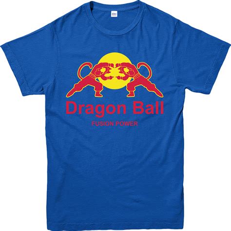 The front features a larger back graphic that features a ton of the main characters like gohan, super saiyan goku, vegeta, piccolo, krillin. Dragon Ball Z T-Shirt, Red Bull Spoof T-Shirt, Goku ...