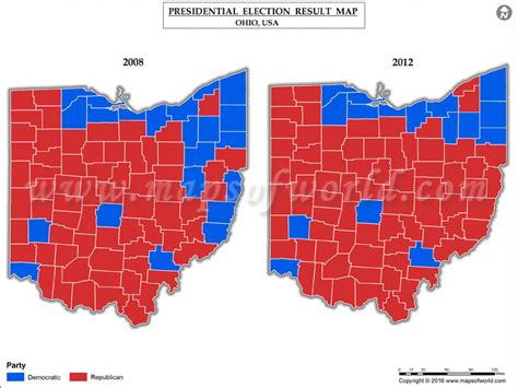 2008 Presidential Election Results Ohio