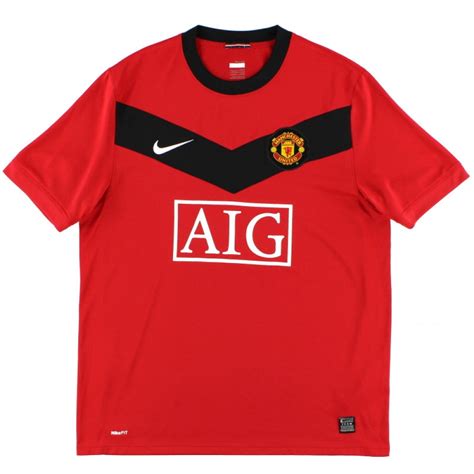 Manchester United 2009 10 Home Shirt Excellent Classic Football Kit