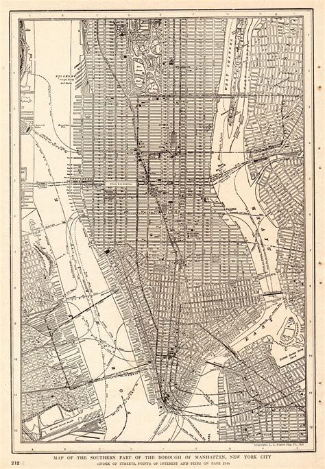 Painting such as new york city map wall art in minimalist home, has several benefits equally in terms of our wellness, expression, and mental. 1921 Antique MANHATTAN City Map of New York City Map Black ...