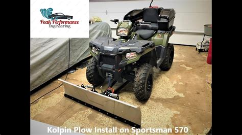 Kolpin Switchblade 60 Snow Plow Install On A 2018 Polaris Sportsman