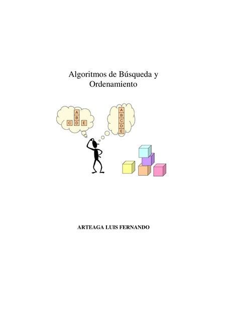 Algoritmo De B Squeda Y Ordenamiento Luis Arteaga Udocz