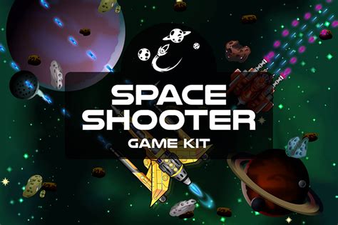 Space Shooter 2d Game Kit By Free Game Assets Gui Sprite Tilesets