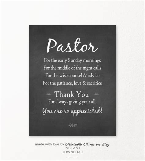 Pastor Appreciation T For Pastor Thank You Quote Etsy In 2021