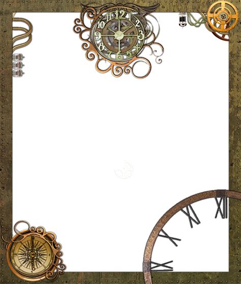 Steampunk Border Png