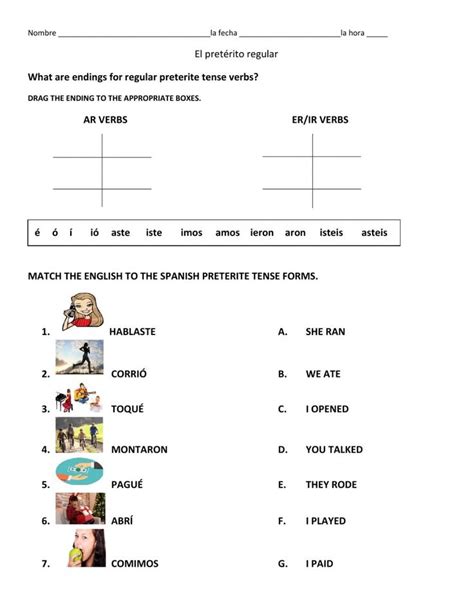 Preterite Tense Interactive And Downloadable Worksheet You Can Do The