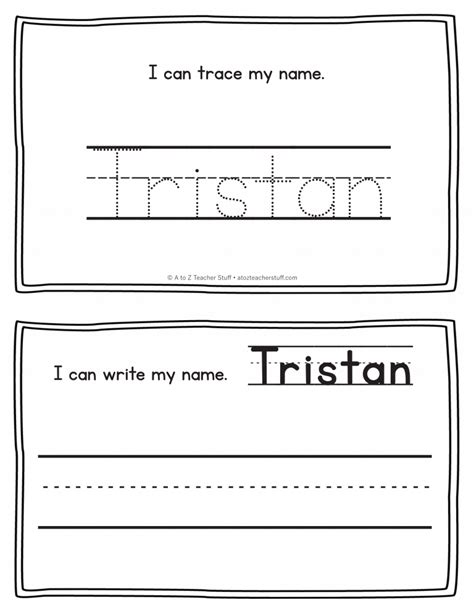 Tristan Name Printables For Handwriting Practice A To Z Teacher