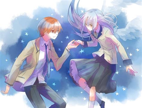 Tachibana Kanade And Otonashi Yuzuru Angel Beats Drawn By Fumiharu