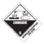 Hazard Class Corrosive Material Worded High Gloss Label Shipping