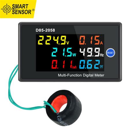 Smart Sensor Đồng Hồ Đo Kỹ Thuật Số Một Pha Đa Chức Năng Màn Hình Lcd