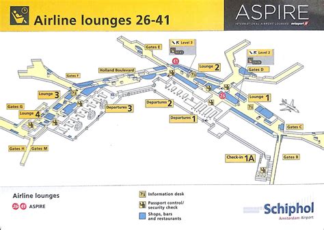 Terminal Schiphol Airport Map