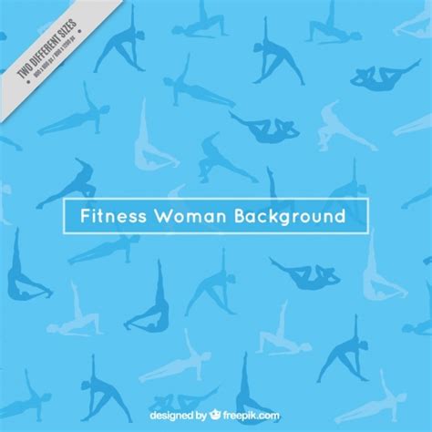 Blue Background Pattern About Fitness Free Vector