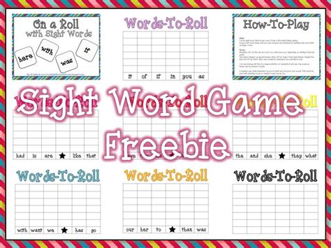 Free Sight Word Graphing Sight Word Graphing Word Activities Sight