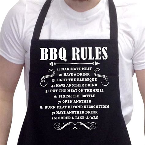 Funny Bbq Apron Mens One Size Bangtidyclothing Funny Aprons For Men