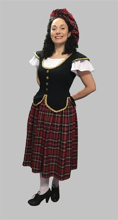 Ladies Scottish Fancy Dress Costume Highland Outfit