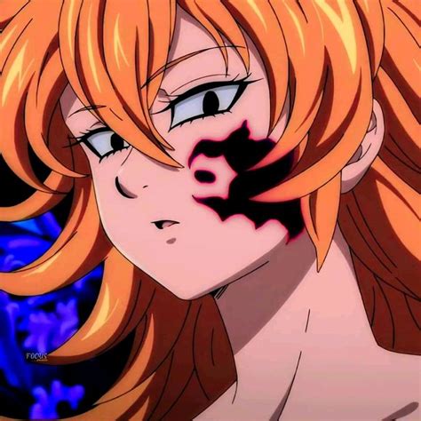 An Anime Girl With Orange Hair And Blue Eyes