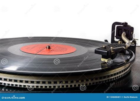 Retro Turntable Vinyl Record Player Vintage Record Player Stock Image