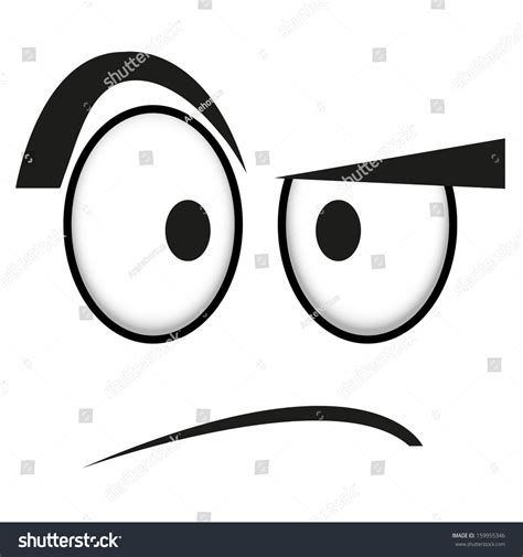 A Vector Cute Cartoon White Confused Face 159955346 Shutterstock