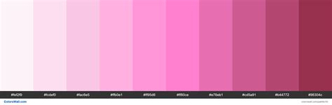 Pink Color Schemes With Codes