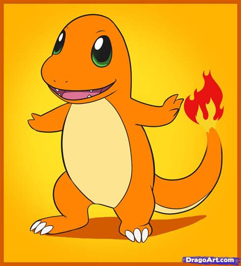 How To Draw Charmander Step By Step Pokemon Characters