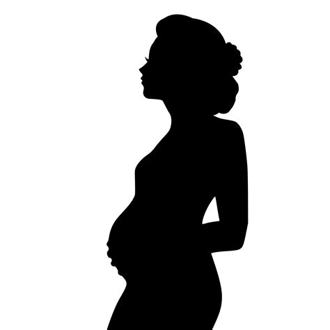 Free Images Pregnant Silhouette Lady Mother Vector Icon Art