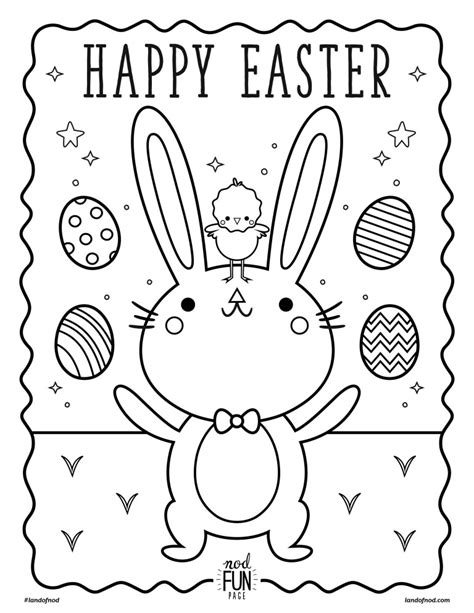 Printable Coloring Page Easter Crateandkids Blog